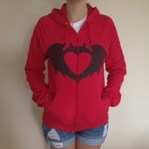 DESPERATE ISO RED CLANDESTINE HOODIE.